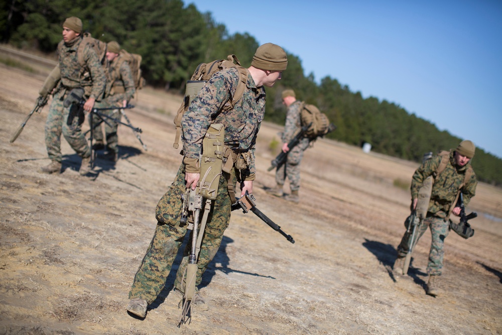 Scout Sniper Students conduct known-distance course of fire