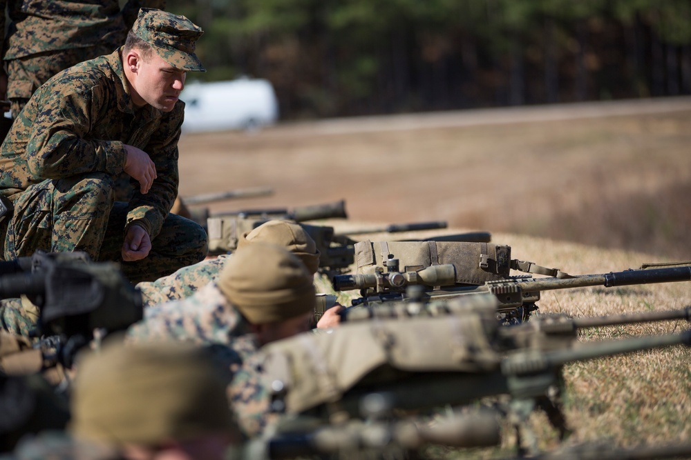 Scout Sniper Students conduct known-distance course of fire