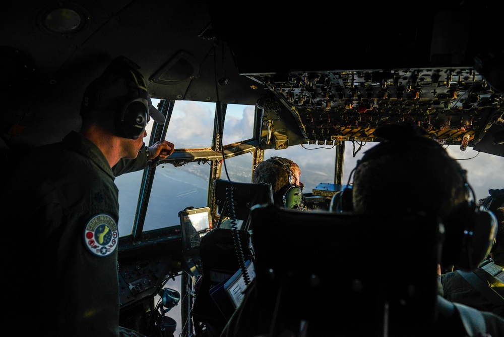 Bilateral C-130 Hercules formation performs formation airdrop during Cope North 16