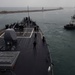 USS Carney departs Haifa