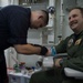 USS Bonhomme Richard sailors participate in the Walking Blood Bank