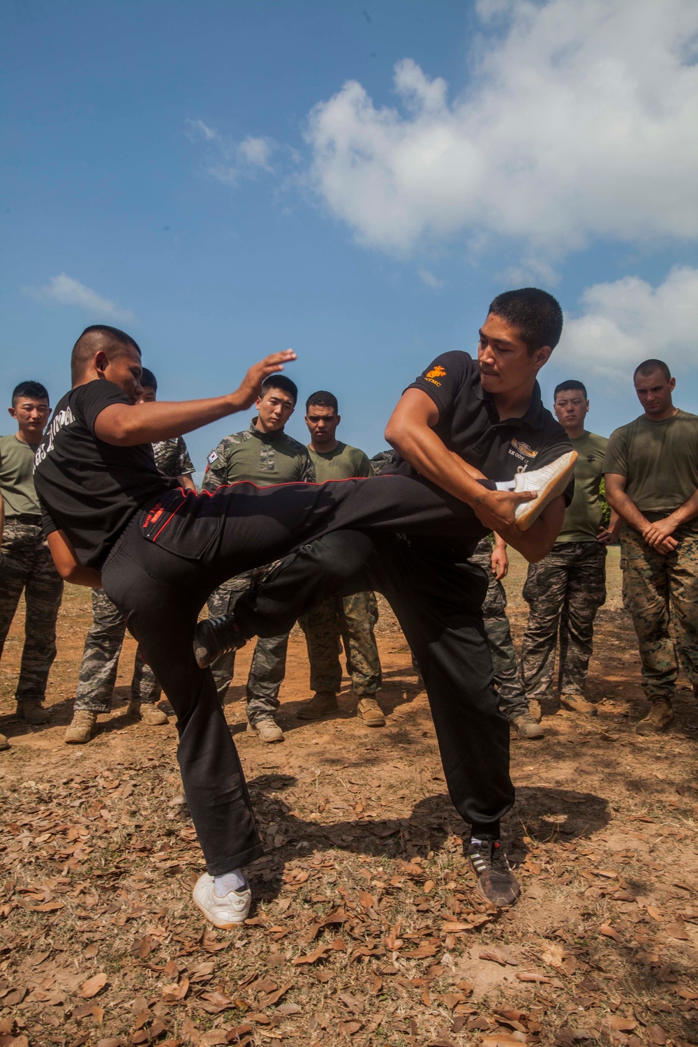 Learning Muay Thai with Royal Thai Marines