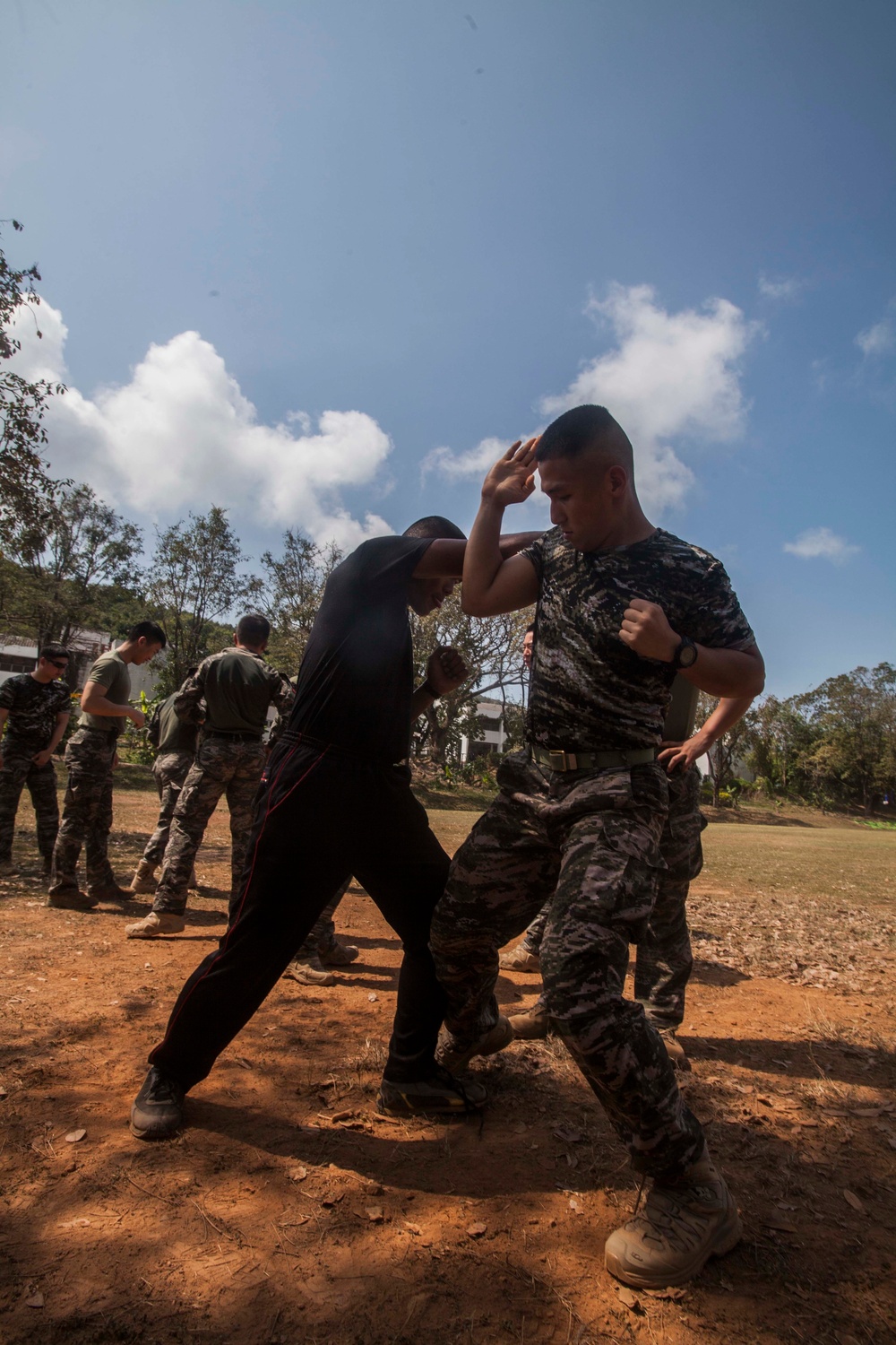 Learning Muay Thai with Royal Thai Marines