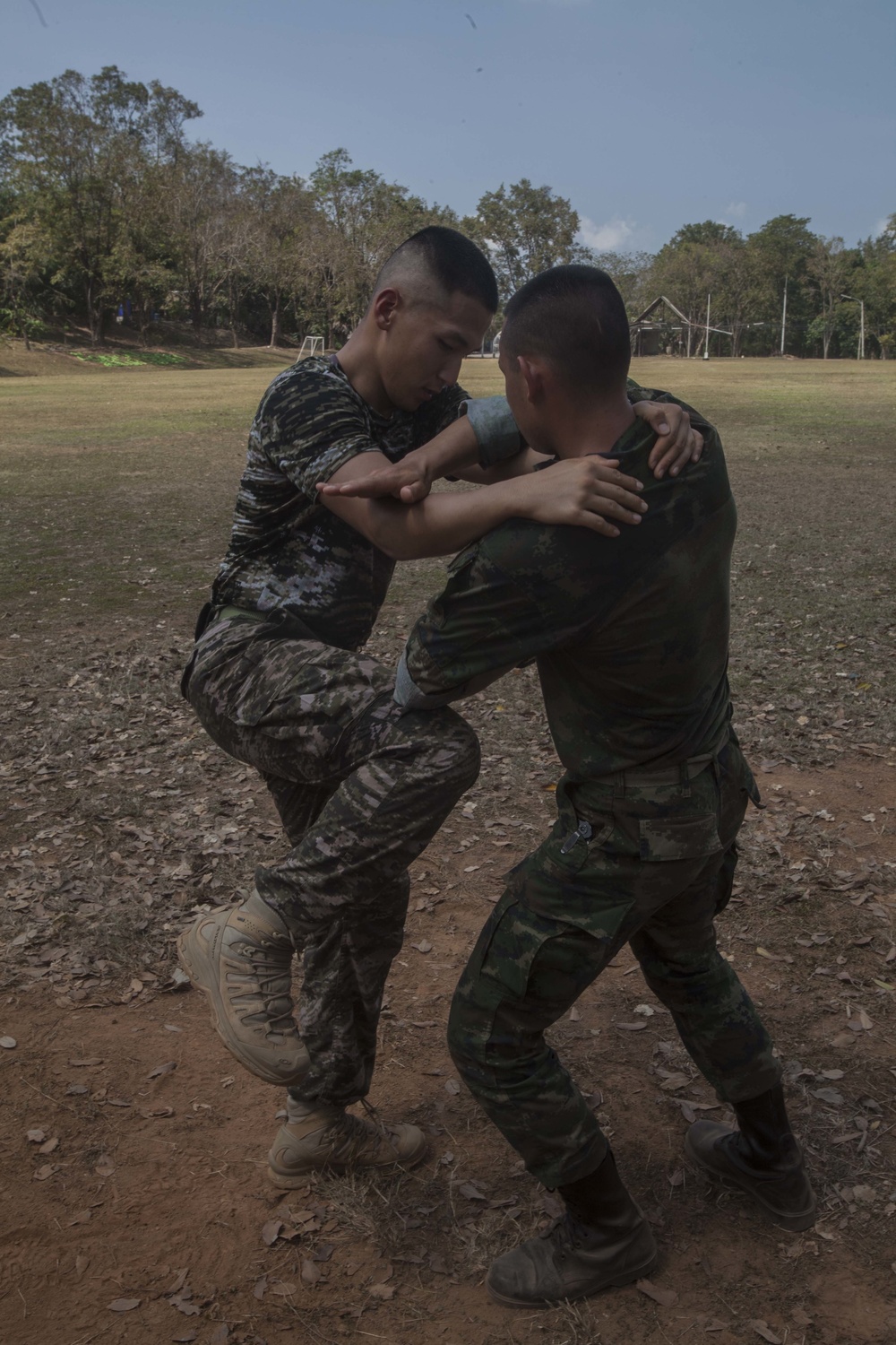 Learning Muay Thai with Royal Thai Marines