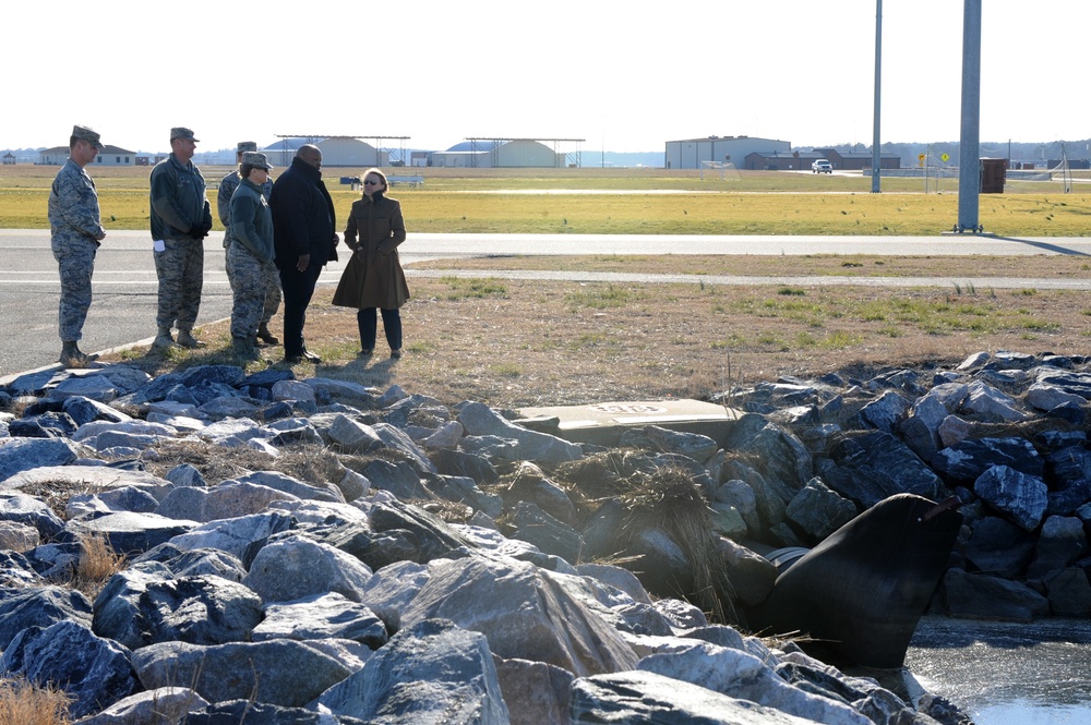 Miranda Ballentine visits Joint Base Langley-Eustis