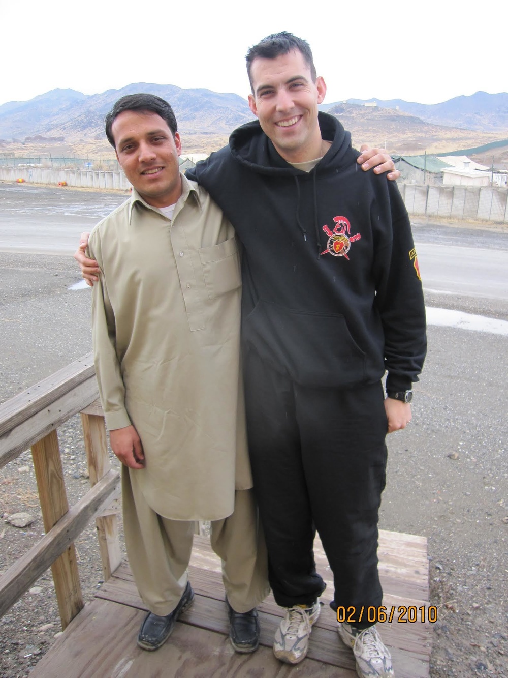 Soldier and Afghan interpreter