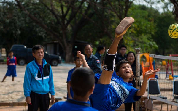 353rd SOG volunteers at local schools for Cobra Gold 16