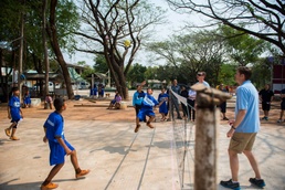 353rd SOG volunteers at local schools for Cobra Gold 16