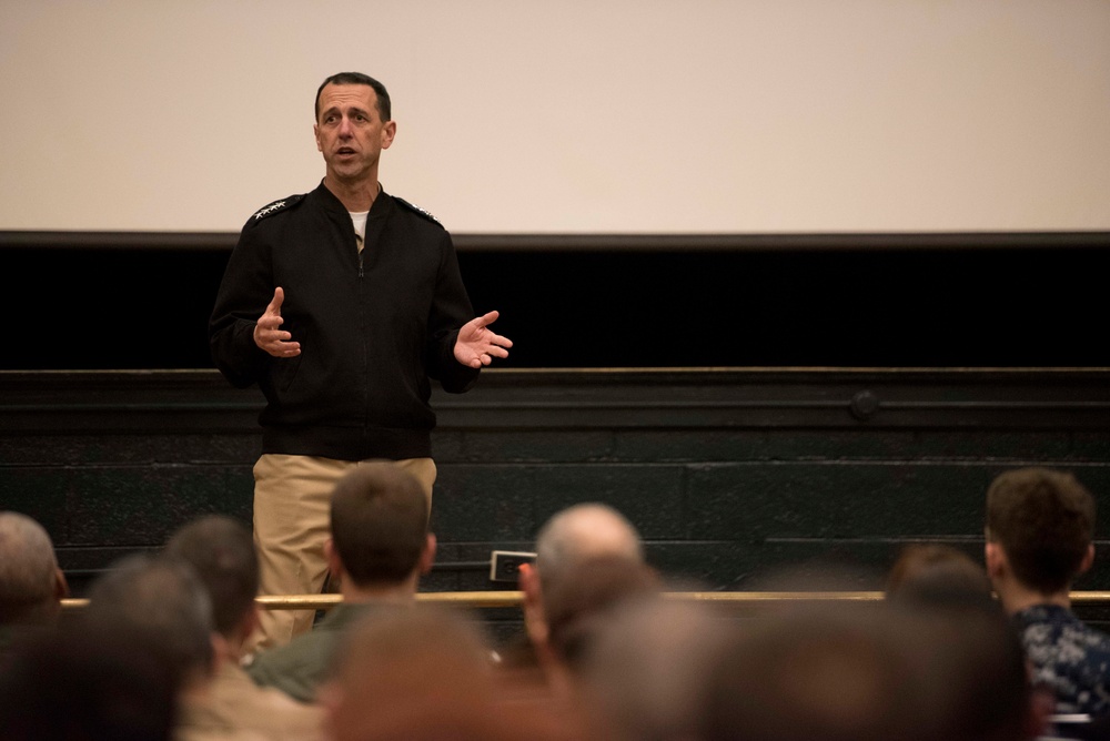 CNO, MCPON hold all-hands call