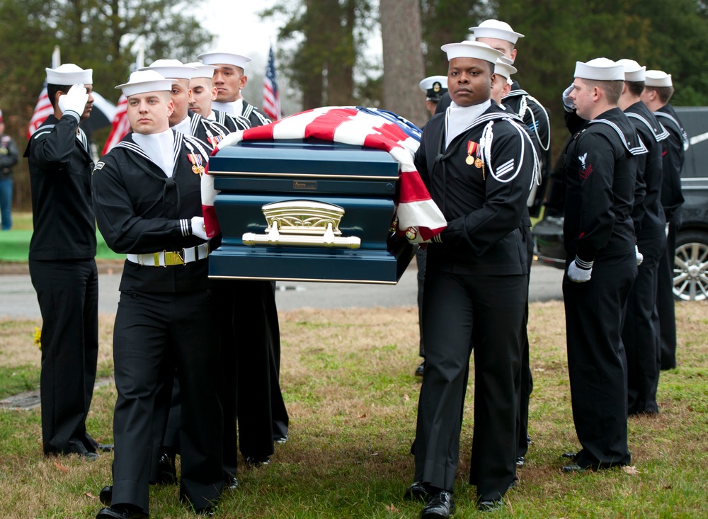 Burial ceremony for former MCPON Walker