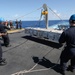 Missile upload evolution aboard USS Boxer