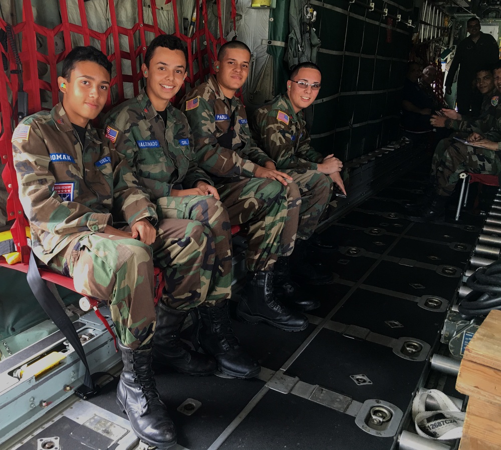 CAP cadets visit the 156th Airlift Wing