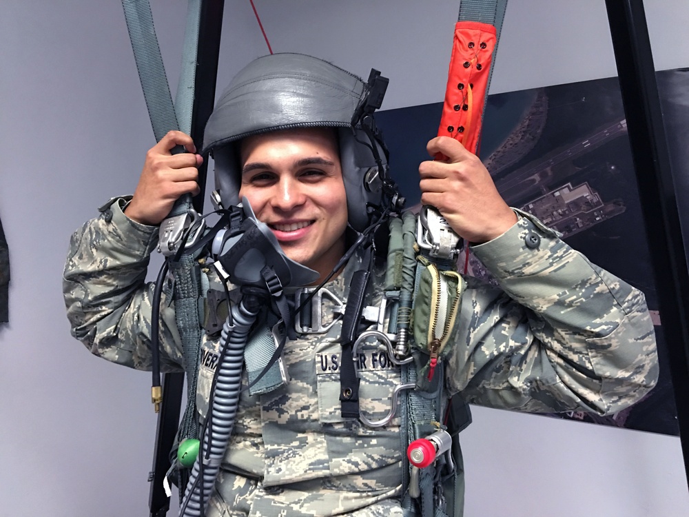 ROTC members visit the 198th Airlift Squadron for a familiarization flight.