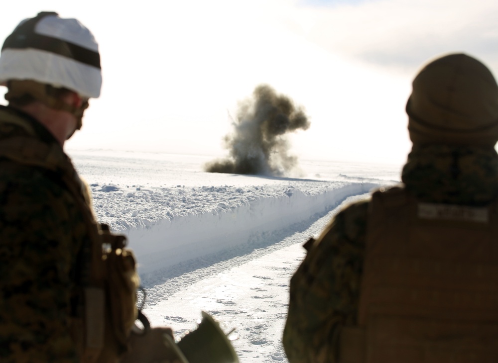 Norwegians, Marines test demolitions to prepare for Cold Response 16