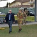 Brig. Gen. Michele Risi, Multinational Land Force “Julia” Alpine Brigade Commander tours Regional Training Support Division South, Caserma Ederle,  Vicenza, Italy.