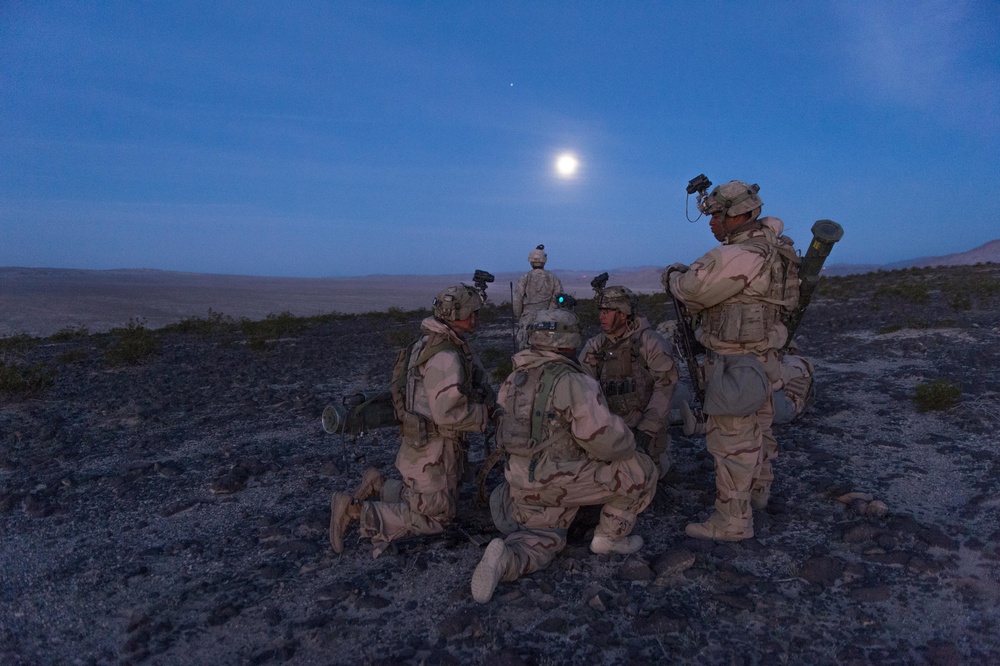 3rd Cavalry Regiment Soldiers conduct night patrol