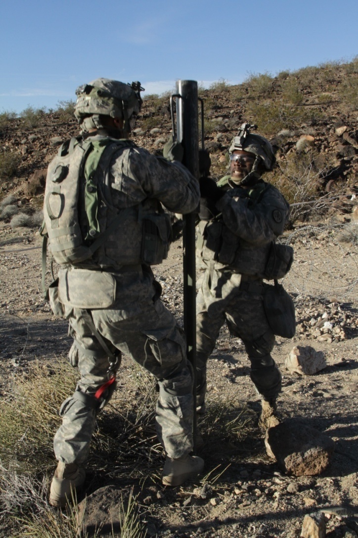 Soldiers pound pickets