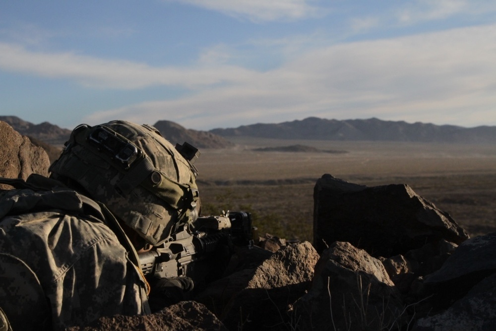 Brave Rifles train at NTC