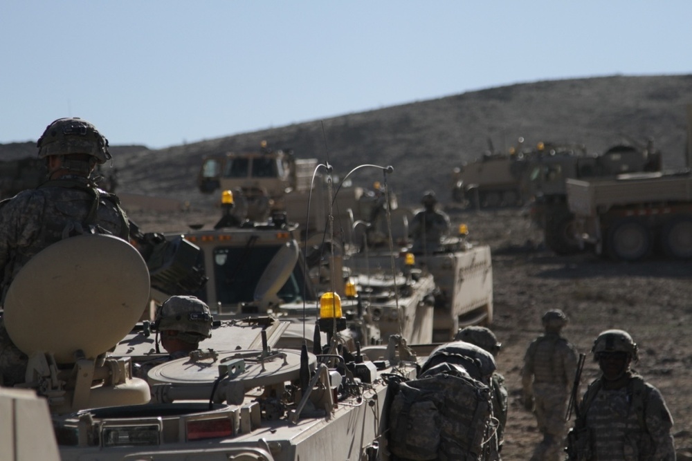 Brave Rifles prepare for convoy