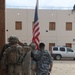 Fort Hood Soldiers salute flag