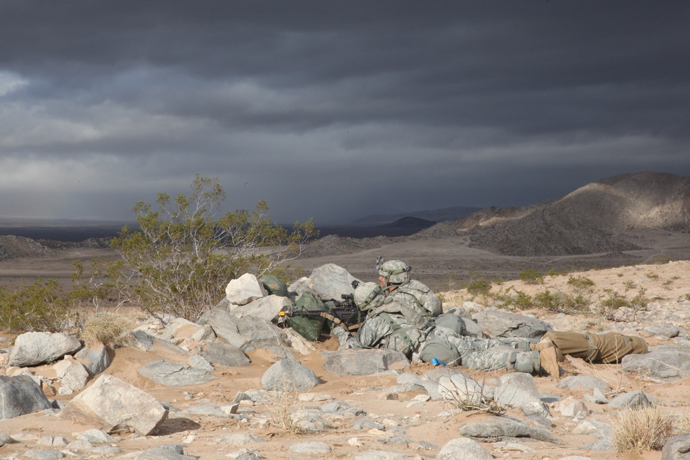 Brave Rifles train at NTC