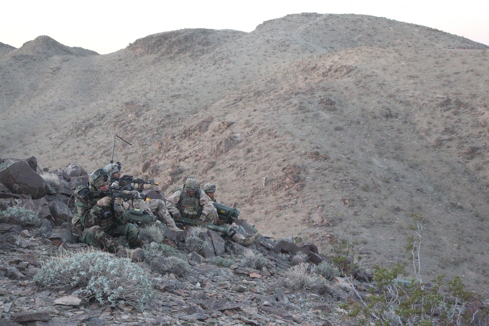 Brave Rifles train at NTC