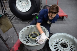379th EMXS operates most productive Air Force wheel, tire repair facility