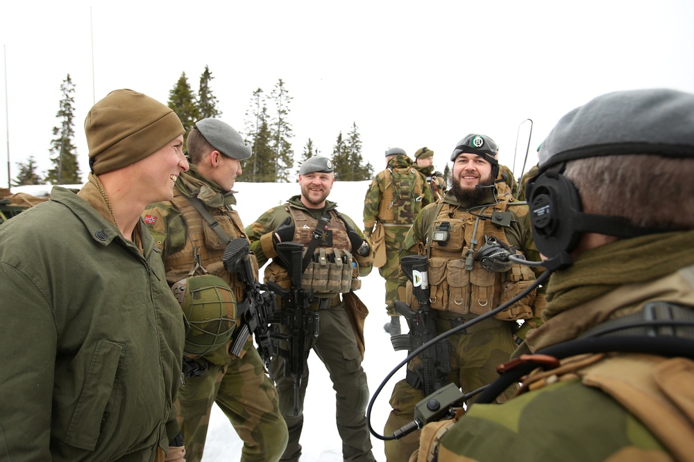 Building relationships on a tank range in Norway