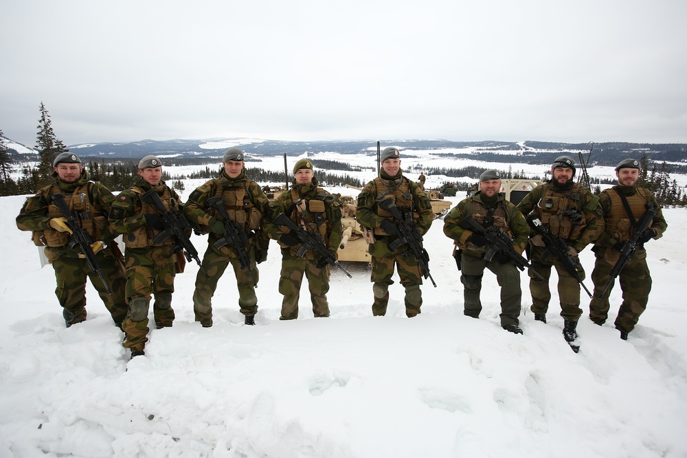 A range visit from the Norwegian quick reaction force