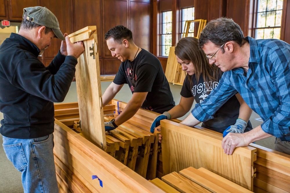 Volunteers help community bring a piece of history home