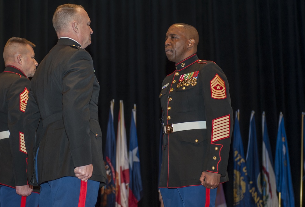 Wounded Warrior Regiment Relief and Appointment Ceremony and Retirement Ceremony for Sgt. Maj. Michael T. Mack