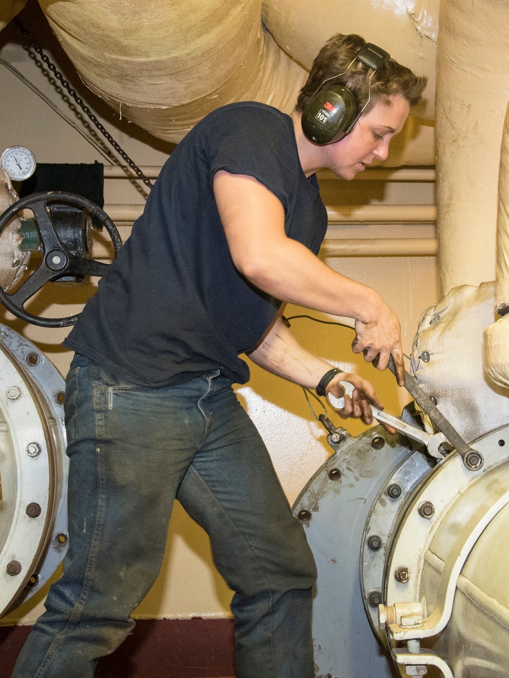 Engine Maintenance Aboard USNS 1st LT Jack Lummus