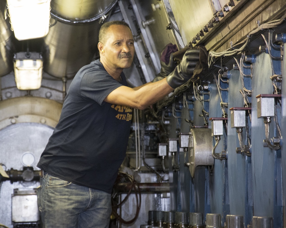 Engine Maintenance Aboard USNS 1st LT Jack Lummus