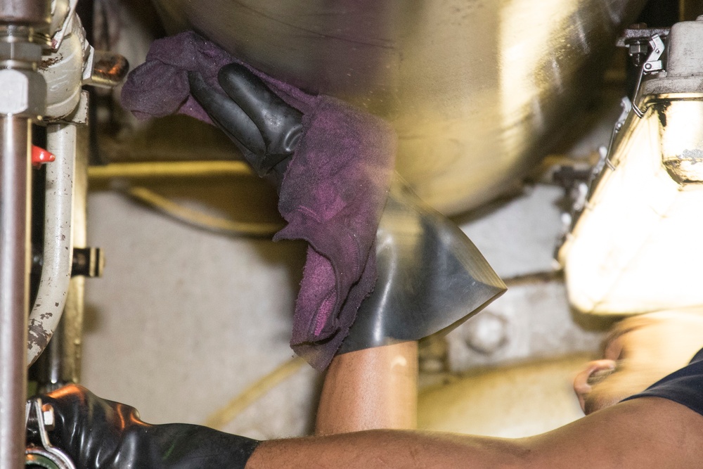 Engine Maintenance Aboard USNS 1st LT Jack Lummus