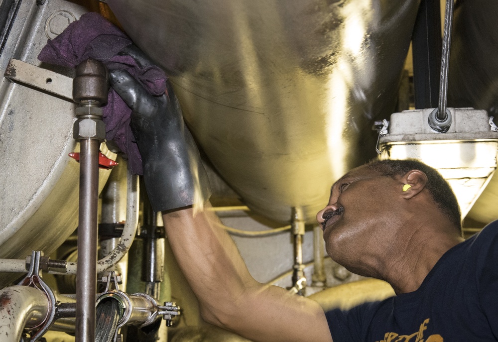 Engine Maintenance Aboard USNS 1st LT Jack Lummus