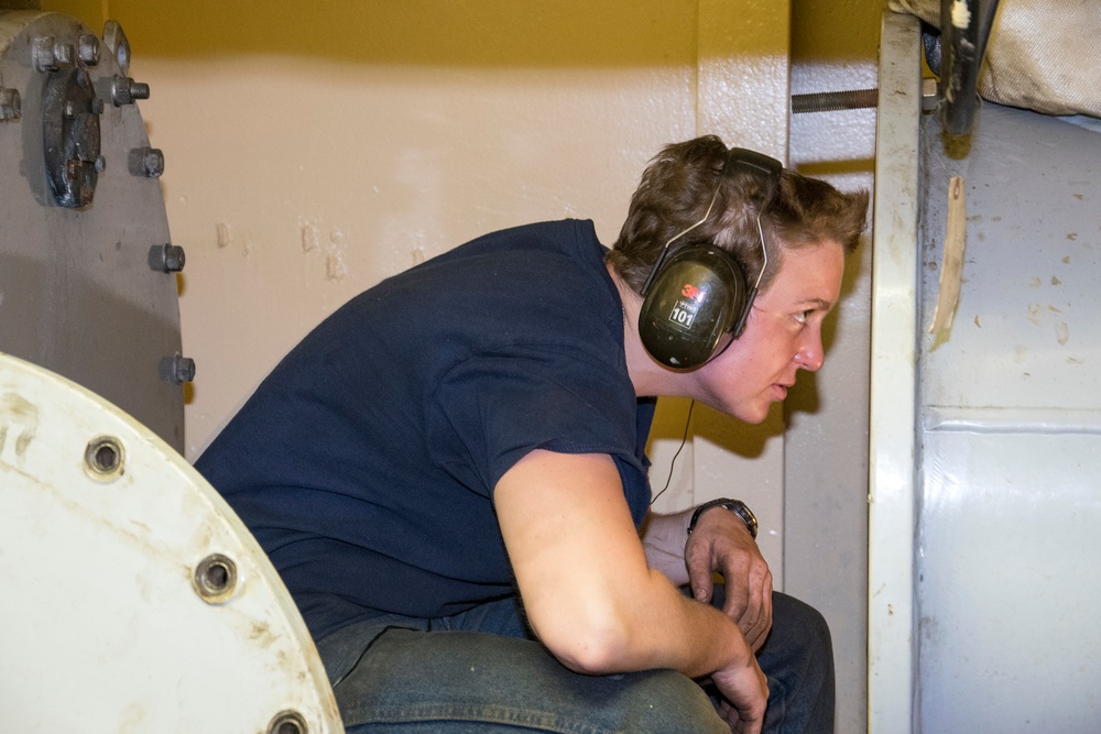 Engine Maintenance Aboard USNS 1st LT Jack Lummus