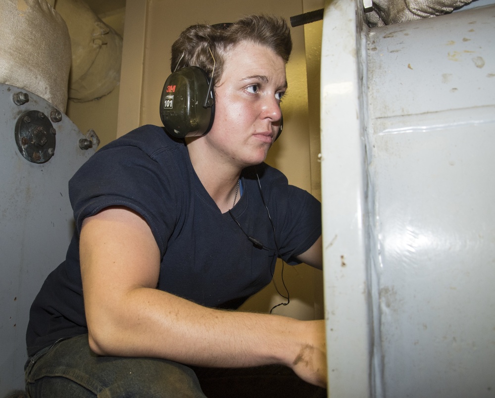 Engine Maintenance Aboard USNS 1st LT Jack Lummus