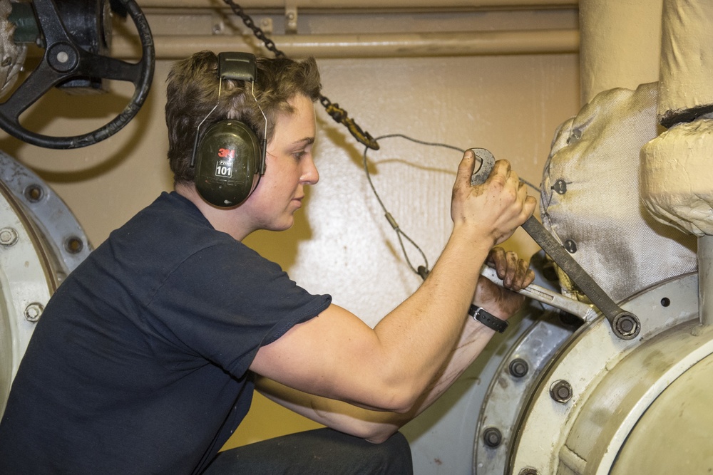 Engine Maintenance Aboard USNS 1st LT Jack Lummus