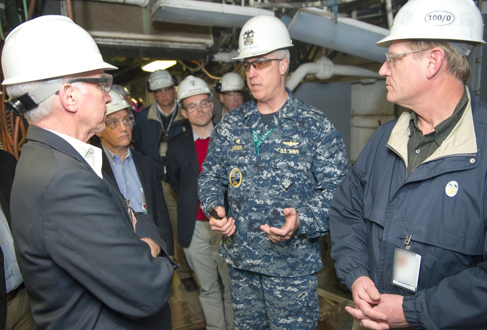 Rep. Joe Courtney of Connecticut visits PCU Gerald R. Ford (CVN 78)