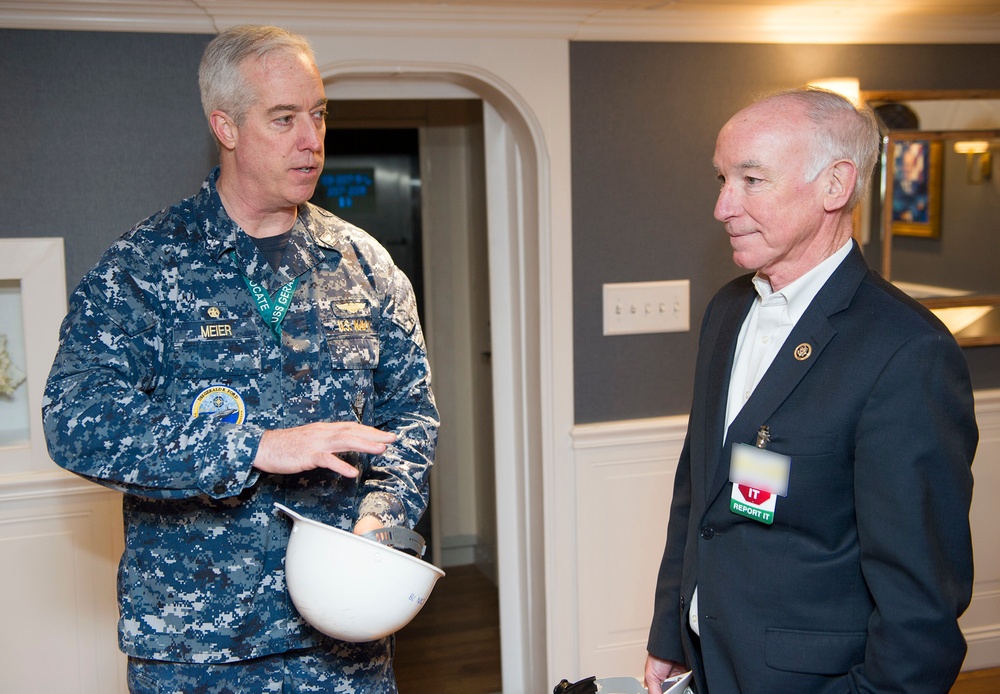 Rep. Joe Courtney of Connecticut visits PCU Gerald R. Ford (CVN 78)