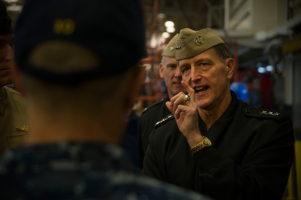 Commander, Naval Sea Systems Command tours USS America