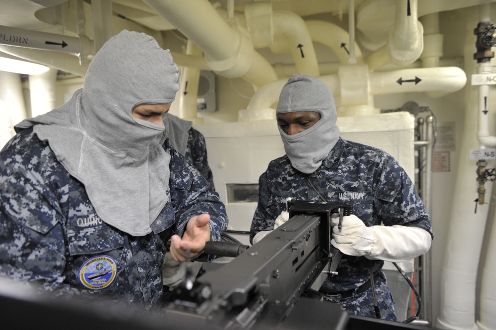 PCU Gerald R. Ford conducts general quarters drill