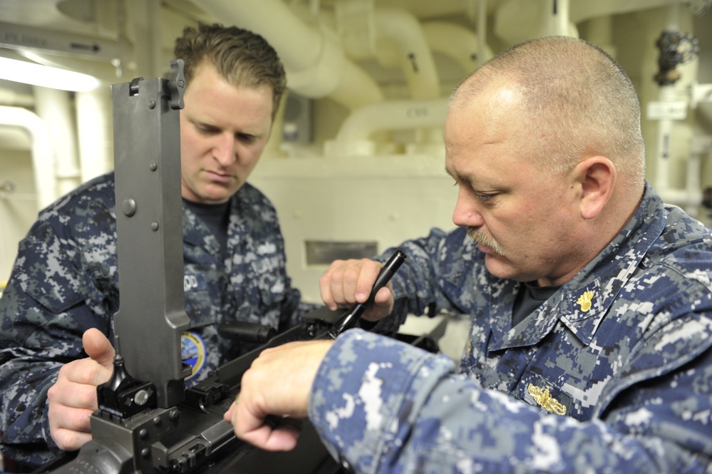 PCU Gerald R. Ford conducts general quarters drill