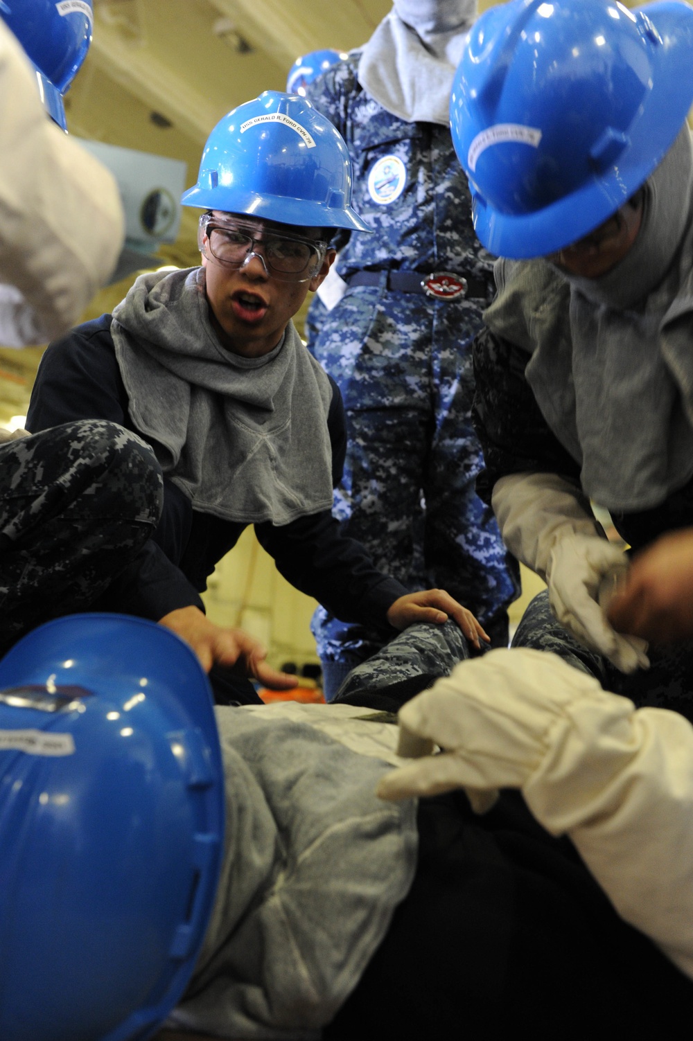 PCU Gerald R. Ford conducts general quarters drill