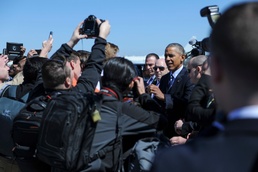 President arrives at Cecil Field