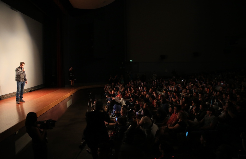 Gerard Butler Visits Camp Pendleton