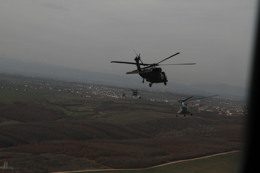 Multinational aviation exercise in Kosovo, communication in the air