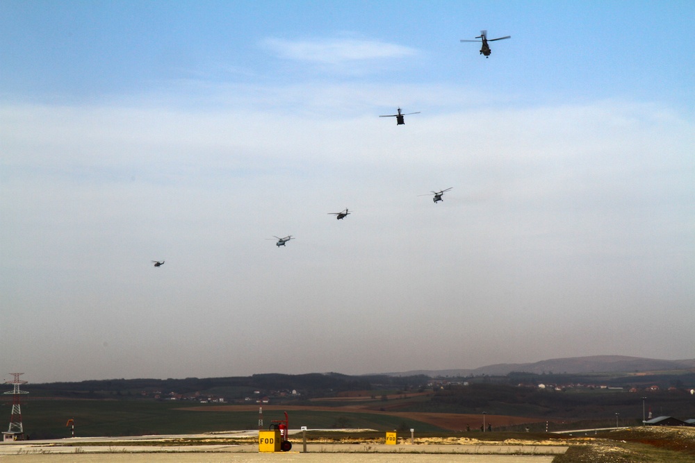 Multinational aviation exercise in Kosovo, communication in the air