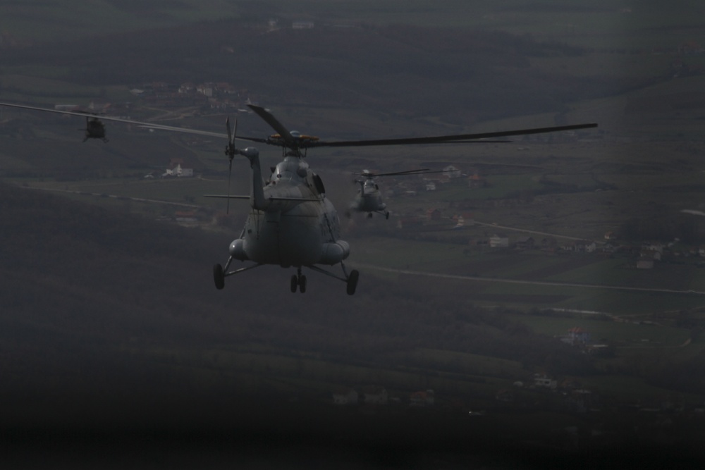 Multinational aviation exercise in Kosovo, communication in the air