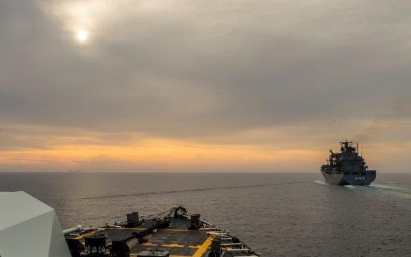 Standing NATO Maritime Group Two conducts drills in the Aegean Sea